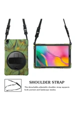 Newface Samsung Galaxy T510 Tab A 10.1 Kılıf Amazing Tablet Kapak - Kamuflaj - Görsel 2