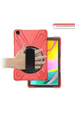 Newface Samsung Galaxy T510 Tab A 10.1 Kılıf Amazing Tablet Kapak - Kırmızı - Görsel 4