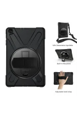 Newface Samsung Galaxy T510 Tab A 10.1 Kılıf Amazing Tablet Kapak - Siyah