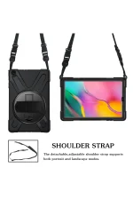 Newface Samsung Galaxy T510 Tab A 10.1 Kılıf Amazing Tablet Kapak - Siyah - Görsel 4