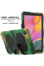 Newface Samsung Galaxy T510 Tab A 10.1 Kılıf Griffin Tablet Kapak - Kamuflaj - Görsel 2