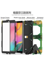 Newface Samsung Galaxy T510 Tab A 10.1 Kılıf Griffin Tablet Kapak - Kamuflaj - Görsel 4