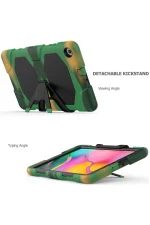 Newface Samsung Galaxy T510 Tab A 10.1 Kılıf Griffin Tablet Kapak - Kamuflaj - Görsel 6