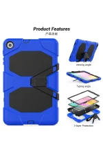 Newface Samsung Galaxy T510 Tab A 10.1 Kılıf Griffin Tablet Kapak - Mavi - Görsel 3