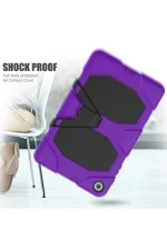 Newface Samsung Galaxy T510 Tab A 10.1 Kılıf Griffin Tablet Kapak - Mor - Görsel 5