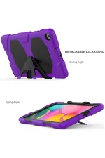 Newface Samsung Galaxy T510 Tab A 10.1 Kılıf Griffin Tablet Kapak - Mor - Görsel 6