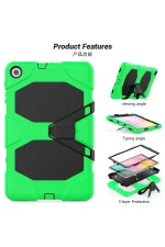 Newface Samsung Galaxy T510 Tab A 10.1 Kılıf Griffin Tablet Kapak - Yeşil - Görsel 3