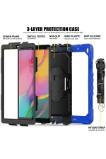 Newface Samsung Galaxy T510 Tab A 10.1 Kılıf Pars Tablet Kapak - Mavi - Görsel 3