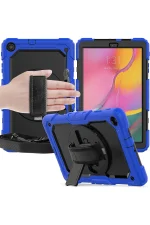 Newface Samsung Galaxy T510 Tab A 10.1 Kılıf Pars Tablet Kapak - Mavi - Görsel 4