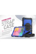 Newface Samsung Galaxy T510 Tab A 10.1 Kılıf Pars Tablet Kapak - Mavi - Görsel 7