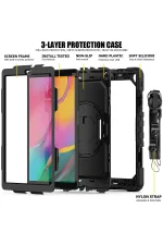 Newface Samsung Galaxy T510 Tab A 10.1 Kılıf Pars Tablet Kapak - Siyah - Görsel 3