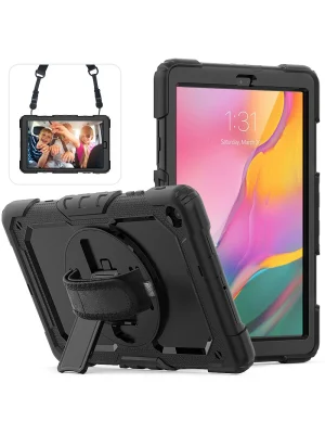 Newface Samsung Galaxy T510 Tab A 10.1 Kılıf Pars Tablet Kapak - Siyah