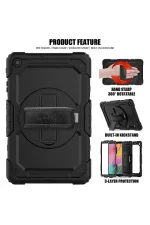 Newface Samsung Galaxy T510 Tab A 10.1 Kılıf Pars Tablet Kapak - Siyah - Görsel 5