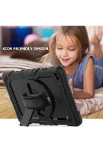 Newface Samsung Galaxy T510 Tab A 10.1 Kılıf Pars Tablet Kapak - Siyah - Görsel 6