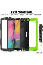 Newface Samsung Galaxy T510 Tab A 10.1 Kılıf Pars Tablet Kapak - Yeşil - Görsel 3