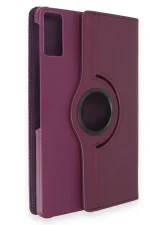 Newface Samsung Galaxy T550 Tab A 9.7 Kılıf 360 Tablet Deri Kılıf - Mürdüm - Görsel 2