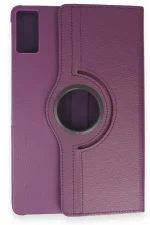 Newface Samsung Galaxy T550 Tab A 9.7 Kılıf 360 Tablet Deri Kılıf - Mürdüm