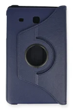Newface Samsung Galaxy T560 Tab E 9.7 Kılıf 360 Tablet Deri Kılıf - Lacivert - Görsel 2