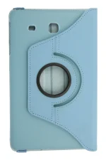 Newface Samsung Galaxy T560 Tab E 9.7 Kılıf 360 Tablet Deri Kılıf - Turkuaz - Görsel 2