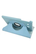 Newface Samsung Galaxy T560 Tab E 9.7 Kılıf 360 Tablet Deri Kılıf - Turkuaz