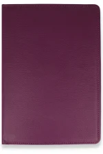 Newface Samsung Galaxy T590 Tab A 10.5 Kılıf 360 Tablet Deri Kılıf - Mürdüm - Görsel 3