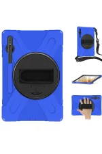 Newface Samsung Galaxy T737 Tab S7 FE 12.4 Kılıf Amazing Tablet Kapak - Mavi - Görsel 3