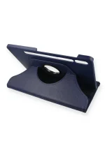 Newface Samsung Galaxy T860 Tab S6 10.5 Kılıf 360 Tablet Deri Kılıf - Lacivert
