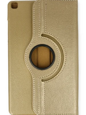 Newface Samsung Galaxy Tab A9 Kılıf 360 Tablet Deri Kılıf - Gold