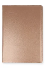 Newface Samsung Galaxy Tab A9 Kılıf 360 Tablet Deri Kılıf - Rose Gold - Görsel 2