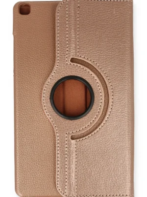 Newface Samsung Galaxy Tab A9 Kılıf 360 Tablet Deri Kılıf - Rose Gold