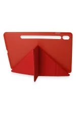 Newface Samsung Galaxy Tab A9 Kılıf Kalemlikli Mars Tablet Kılıfı - Kırmızı - Görsel 3