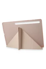 Newface Samsung Galaxy Tab A9 Kılıf Kalemlikli Mars Tablet Kılıfı - Rose Gold - Görsel 3