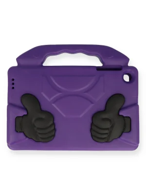 Newface Samsung Galaxy Tab A9 Kılıf Like Stantlı Tablet Silikon - Mor