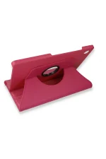 Newface Samsung Galaxy Tab A9 Plus Kılıf 360 Tablet Deri Kılıf - Pembe - Görsel 2