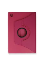 Newface Samsung Galaxy Tab A9 Plus Kılıf 360 Tablet Deri Kılıf - Pembe