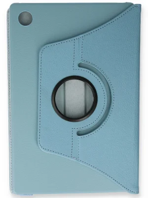 Newface Samsung Galaxy Tab A9 Plus Kılıf 360 Tablet Deri Kılıf - Turkuaz