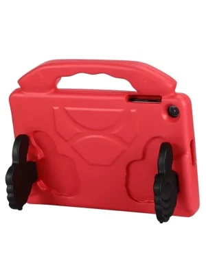 Newface Samsung Galaxy Tab A9 Plus Kılıf Like Stantlı Tablet Silikon - Kırmızı