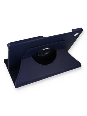 Newface Samsung Galaxy X200 Tab A8 10.5 Kılıf 360 Tablet Deri Kılıf - Lacivert