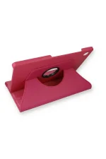 Newface Samsung Galaxy X200 Tab A8 10.5 Kılıf 360 Tablet Deri Kılıf - Pembe