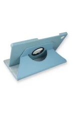 Newface Samsung Galaxy X200 Tab A8 10.5 Kılıf 360 Tablet Deri Kılıf - Turkuaz