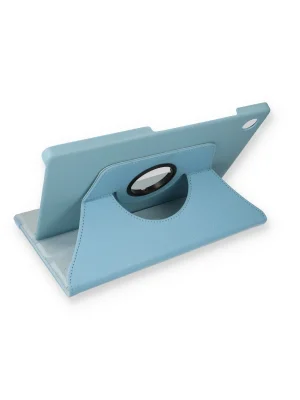 Newface Samsung Galaxy X200 Tab A8 10.5 Kılıf 360 Tablet Deri Kılıf - Turkuaz