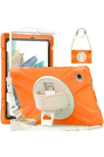 Newface Samsung Galaxy X200 Tab A8 10.5 Kılıf Amazing Tablet Kapak - Turuncu