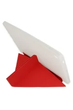 Newface Samsung Galaxy X200 Tab A8 10.5 Kılıf Kalemlikli Mars Tablet Kılıfı - Kırmızı - Görsel 2