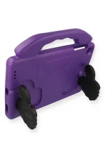 Newface Samsung Galaxy X200 Tab A8 10.5 Kılıf Like Stantlı Tablet Silikon - Mor - Görsel 3