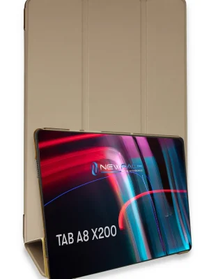 Newface Samsung Galaxy X200 Tab A8 10.5 Kılıf Tablet Smart Kılıf - Gold