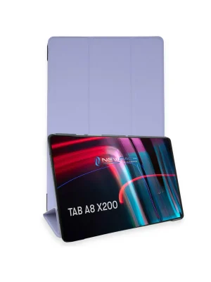 Newface Samsung Galaxy X200 Tab A8 10.5 Kılıf Tablet Smart Kılıf - Lila