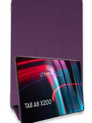Newface Samsung Galaxy X200 Tab A8 10.5 Kılıf Tablet Smart Kılıf - Mor