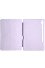 Newface Samsung Galaxy X610 Tab S9 FE Plus 12.4 Kılıf Kalemlikli Mars Tablet Kılıfı - Açık Mor - Görsel 4