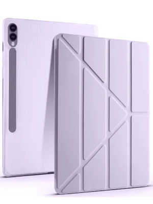 Newface Samsung Galaxy X610 Tab S9 FE Plus 12.4 Kılıf Kalemlikli Mars Tablet Kılıfı - Açık Mor