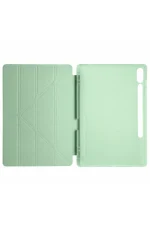 Newface Samsung Galaxy X610 Tab S9 FE Plus 12.4 Kılıf Kalemlikli Mars Tablet Kılıfı - Açık Yeşil - Görsel 3